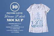 Woman T-Shirt Mockup, a Shirt Mockup by GraphicHero (Thumbnail 1 of 5)