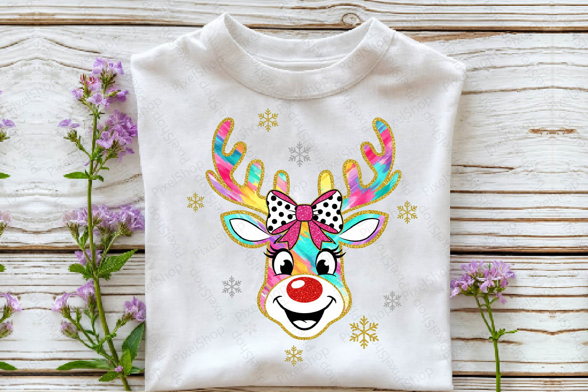 Christmas Reindeer Png, Christmas PN, an Illustration by DreamPrint404 (Photo 2 of 7)