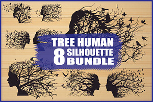 Nature Face Vector Collection, an Illustration by BIPLOB EXPERT