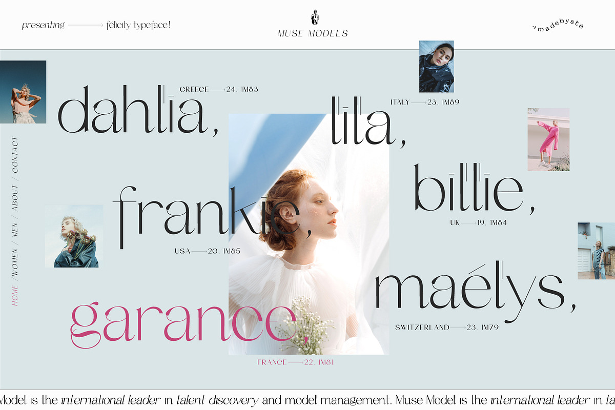 FELICITY — 3 ELEGANT FONTS, a Sans Serif Font by Madebysté. (Photo 2 of 9)