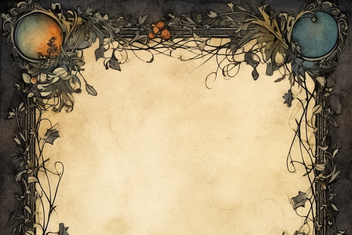 Dark Victorian Border, a Background Graphic by Printable Treasure (Photo 7 of 10)