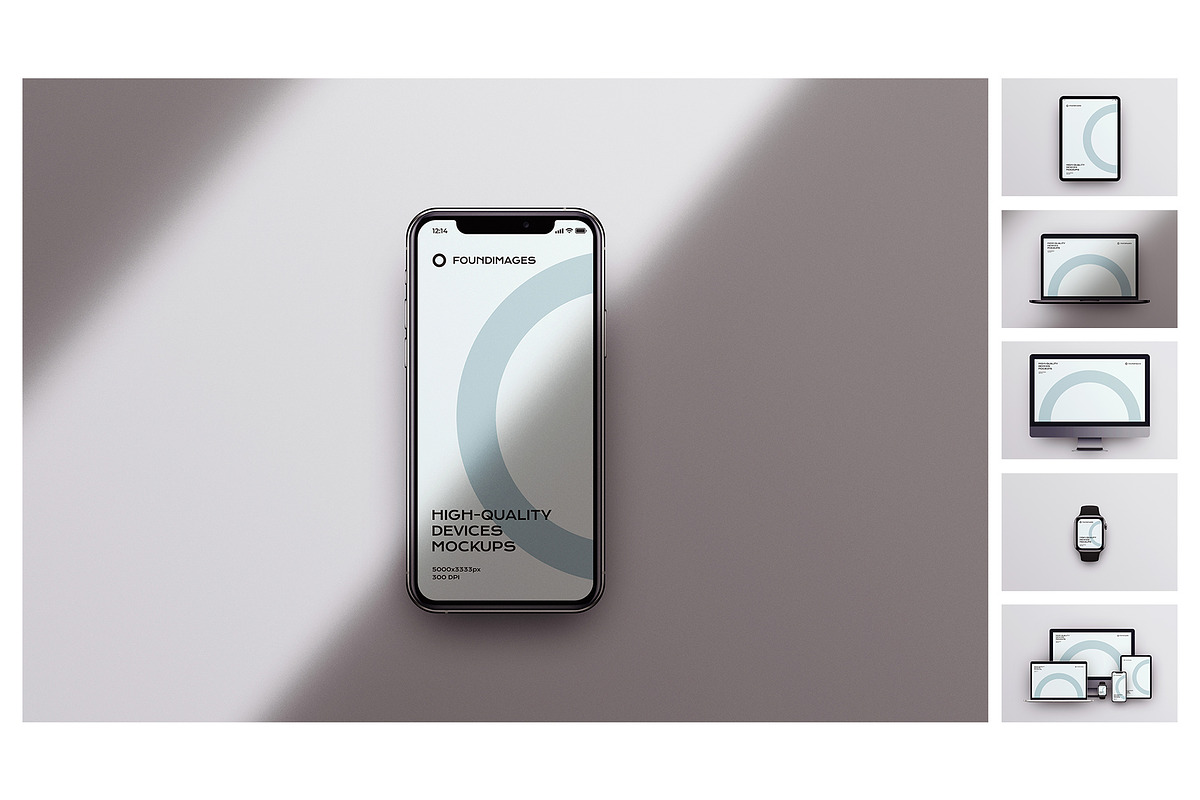 360 device mockup bundle iphone, a Device Mockup by FoundImages (Photo 20 of 84)