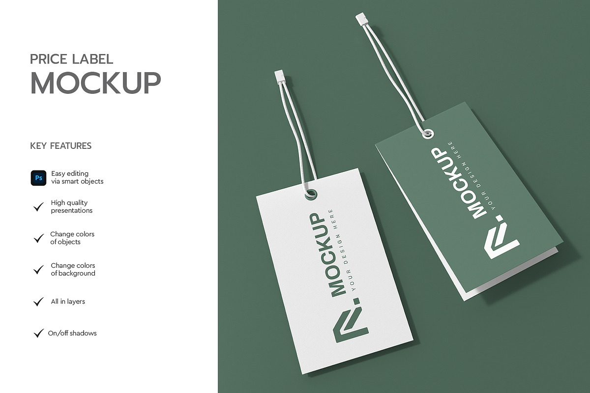 Realistic Price Label Mockup, a Product Mockup by graphypix (Photo 2 of 4)