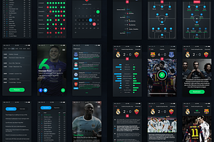 Football App UI Set