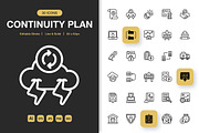 Continuity Plan Icons, an Icon by Spacepixel Creative (Thumbnail 1 of 3)