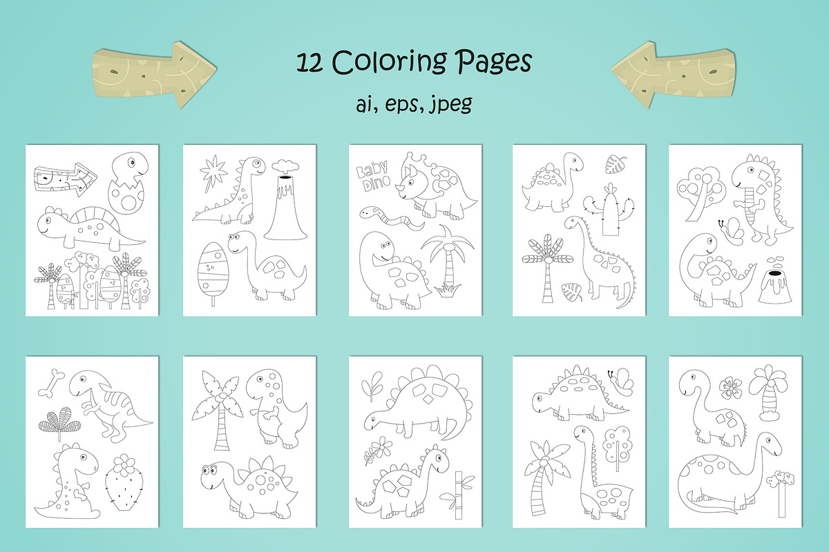 Dinosaurs Games Activities for Kids, an Animal Illustration by Nursery Art (Photo 3 of 11)