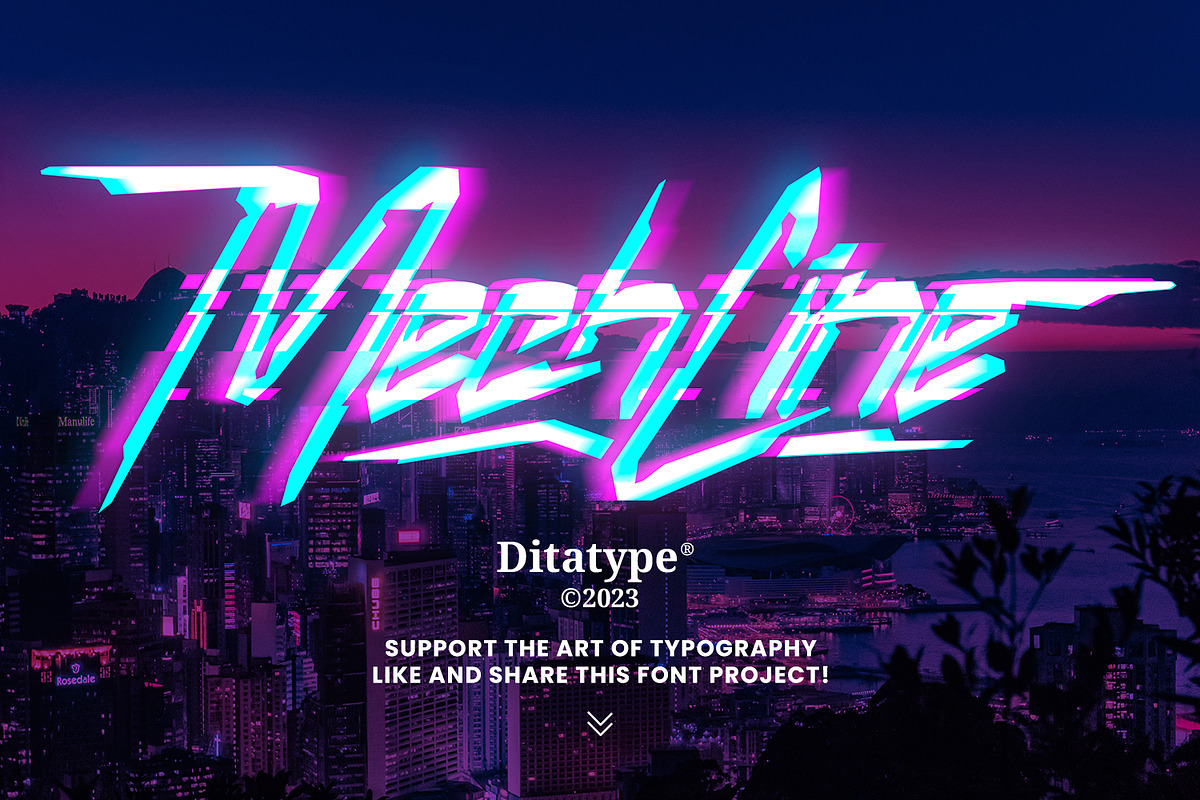 Mechline, a Script Font by Ditatype (Photo 11 of 11)