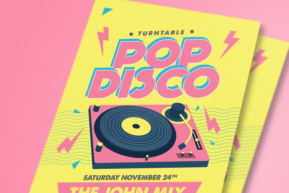 Pop Disco Flyer, a Flyer Template by Guuver (Photo 3 of 3)