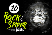 10 Rock & Spider Webs Photo Effect preview 3