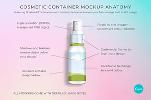 Cosmetic Container Mockups For Canva