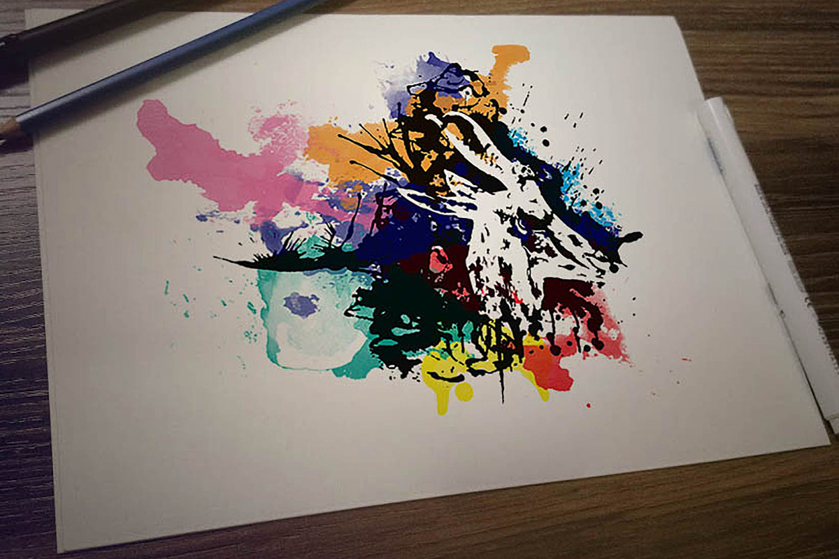 Wild life Ink - Watercolor Spill, an Animal Illustration by Natsuhisui (Photo 4 of 13)