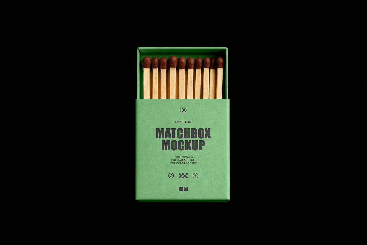 Open Matchbox Mockup, a Product Mockup by Design Squad (Photo 4 of 4)