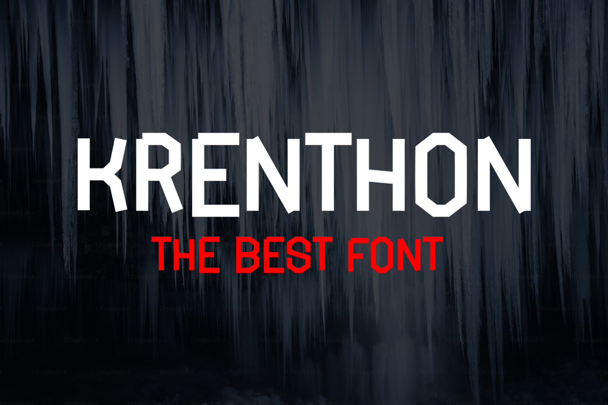 Krenthon - Font, a Handwritten Font by artchiles_design (Photo 2 of 5)