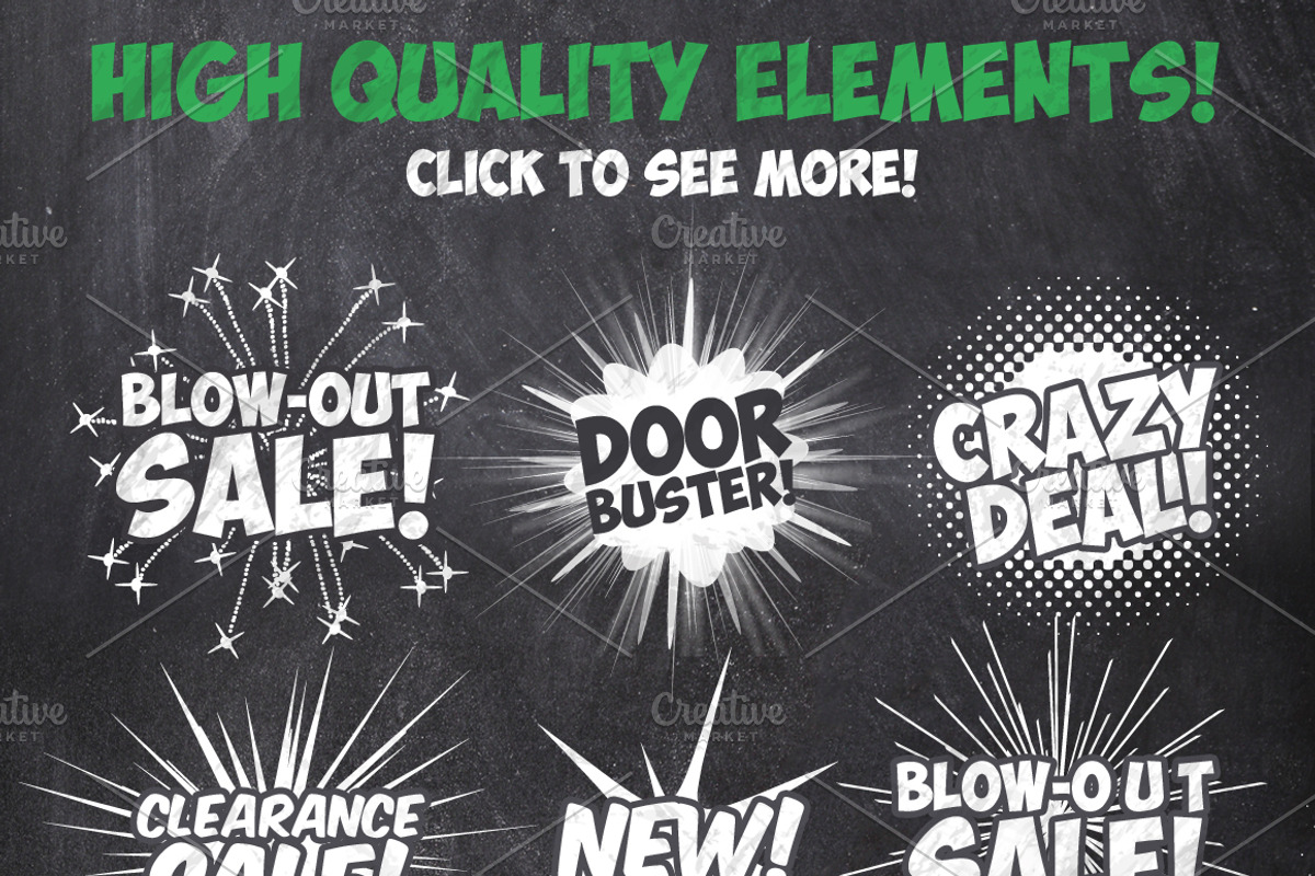 50 Chalk Sales Promo Bundle, a Graphic by SkyvaraSupply (Photo 3 of 5)