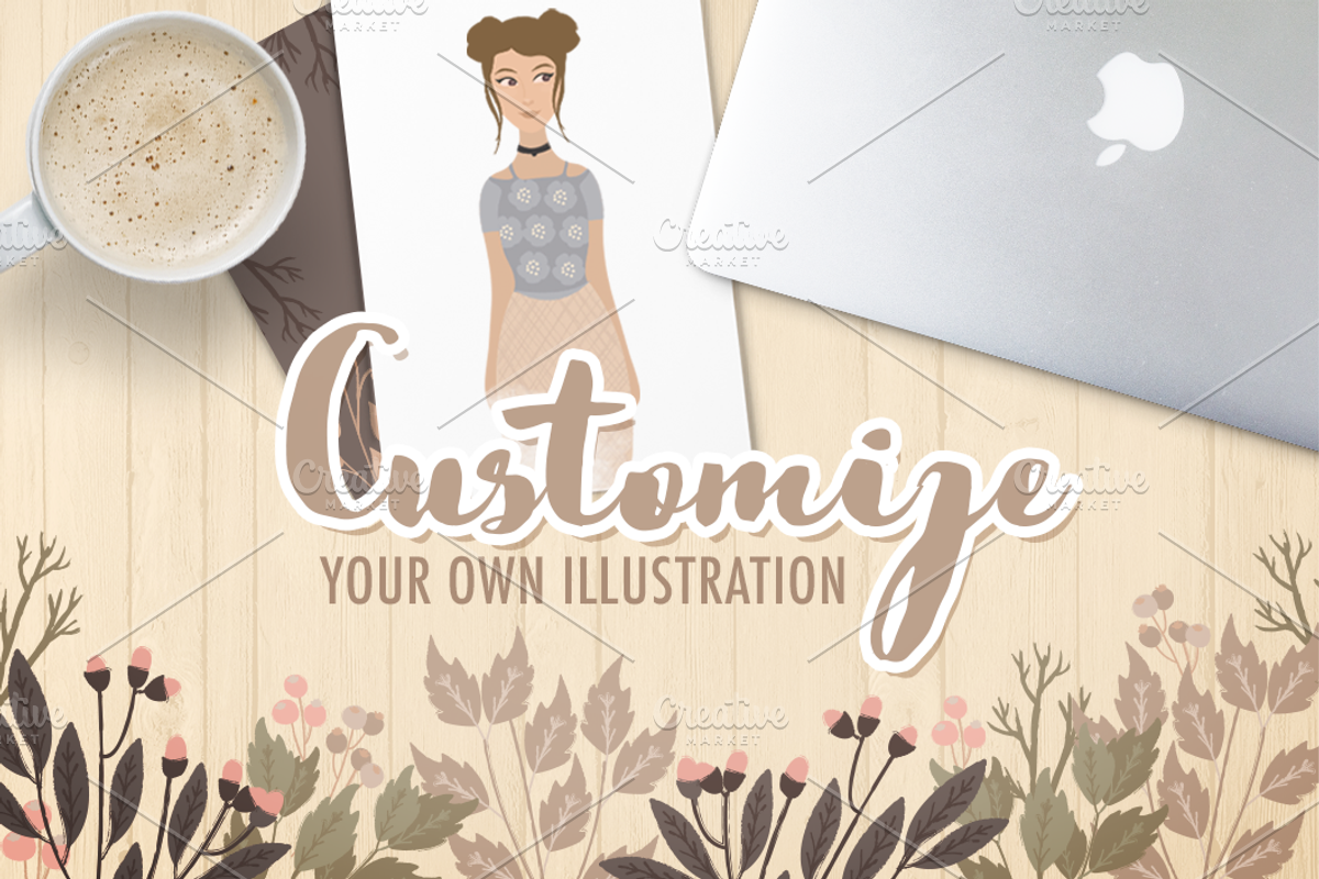 Customize Your Own Illustration, an Illustration by Moon Starer Studio (Photo 2 of 5)