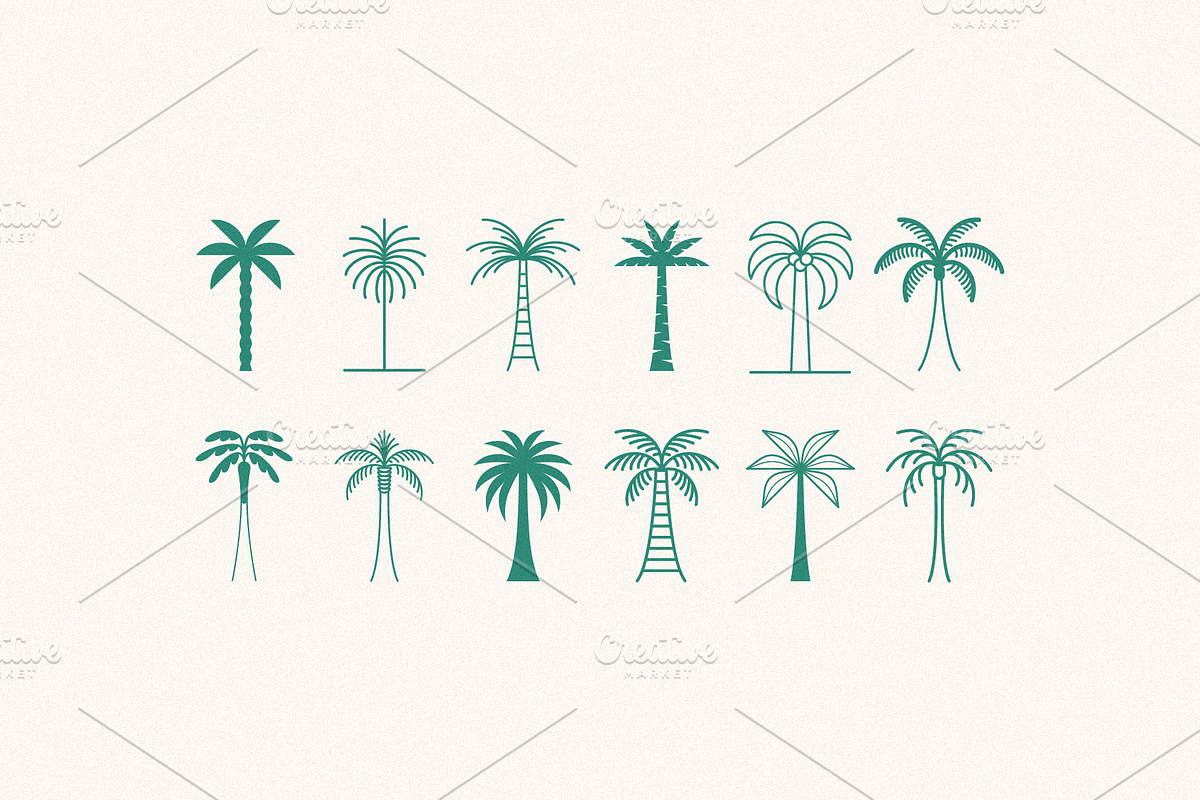 Palm logos and emblems, an Object Graphic by venimo (Photo 2 of 6)