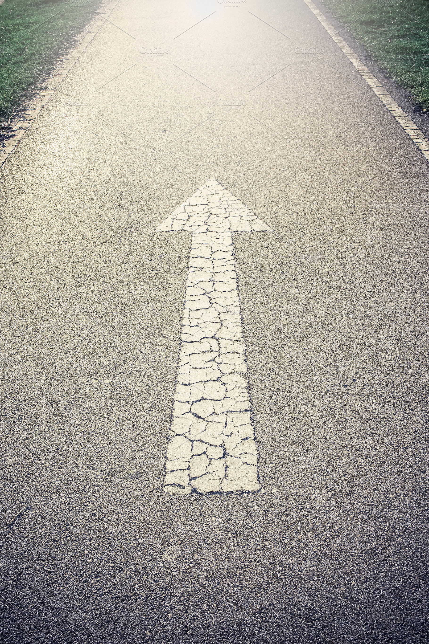 Arrow pointing forward, a Transportation Photo by Lady-Vintage