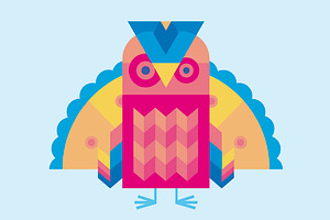 Colorful Party Bird