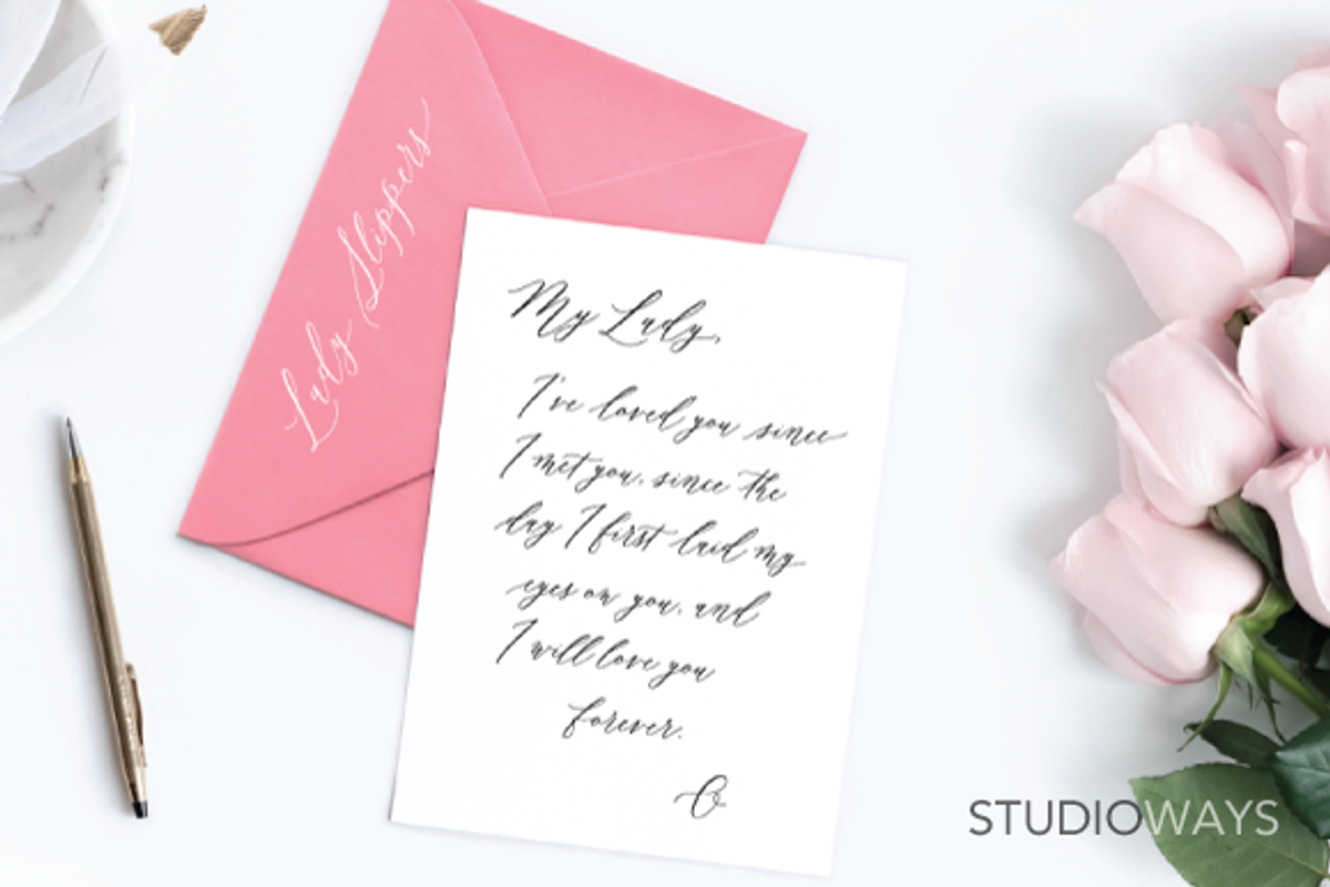 Lady Slippers & Ornaments, a Script Font by STUDIOWAYS (Photo 3 of 8)
