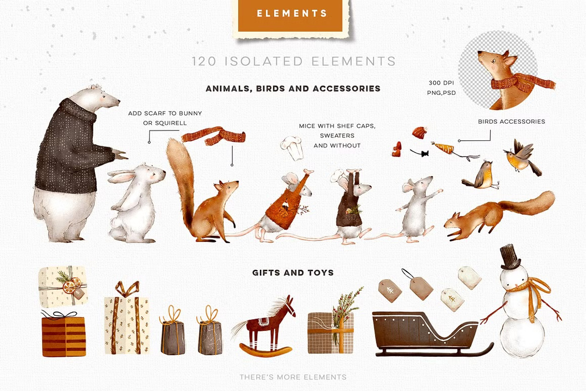 Four Seasons Animals Bundle, an Animal Illustration by TL Design (Photo 10 of 27)