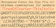 TiredOfCourier, a Font by Ingrimayne Type (Thumbnail 6 of 11)