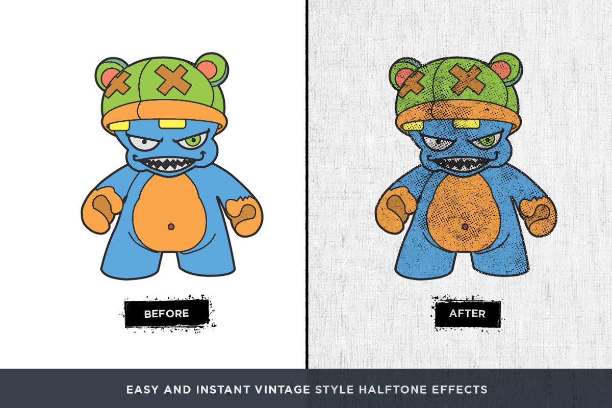 RoughTones - Halftone Textures, a Texture Graphic by BackYard Graphics Co. (Photo 4 of 8)