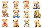 Baby Teddy Bear Clipart, an Illustration by Designworld (Thumbnail 2 of 5)