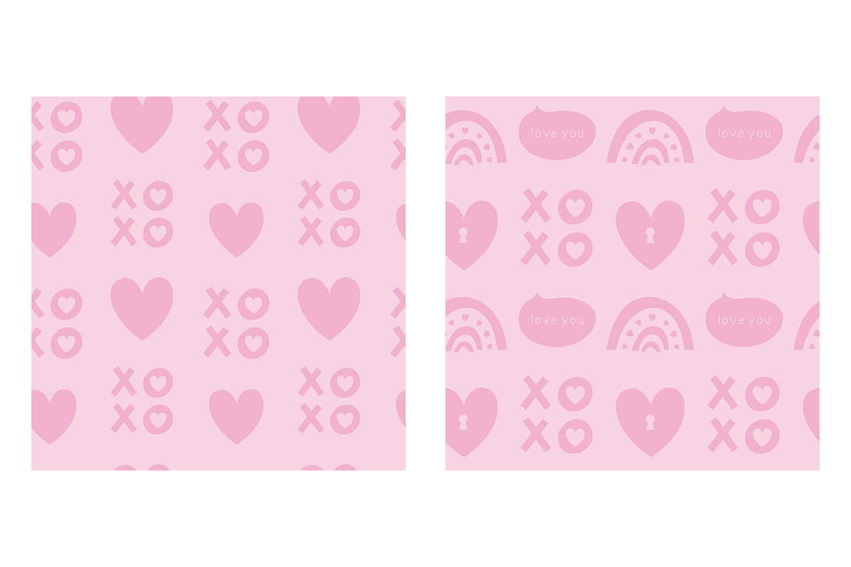 Saint Valentine's Day. Vector set., a Seasonal Illustration by Renberrry.Store (Photo 10 of 12)