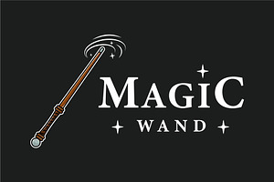 magic wand logo vector color design, a Branding & Logo Template by zyxroun shop