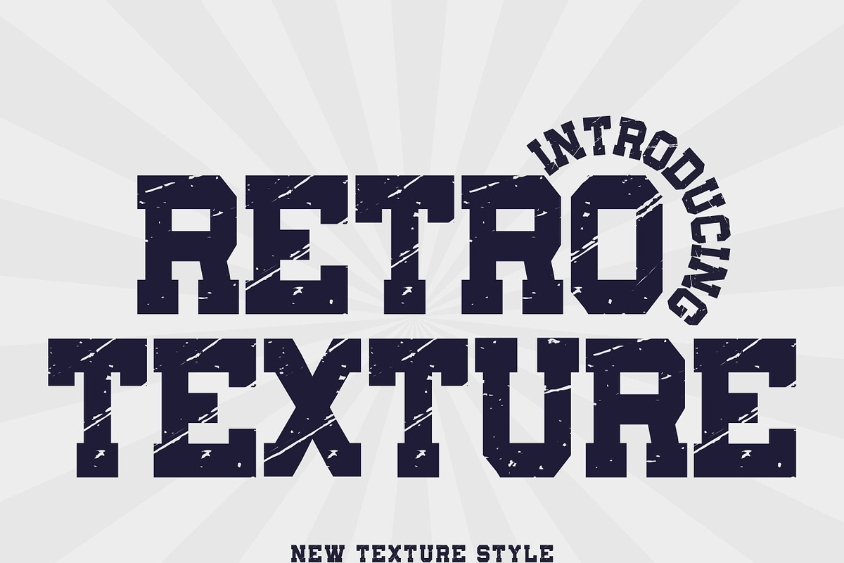 Retro Texture - Grunge varsity font, a Slab Serif Font by MaxArt Foundry (Photo 1 of 4)