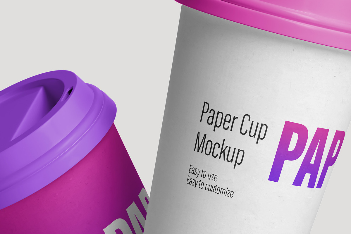 Paper Cup Mockup - 12 Views, a Cups & Container Mockup by Illusiongraphic (Photo 26 of 29)
