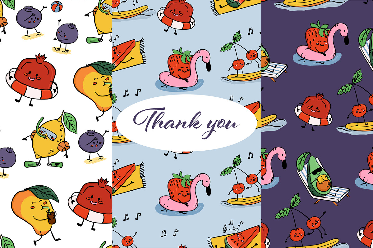 Funny Sunny Kawaii Collection, a Food Illustration by Decor Lines (Photo 10 of 10)