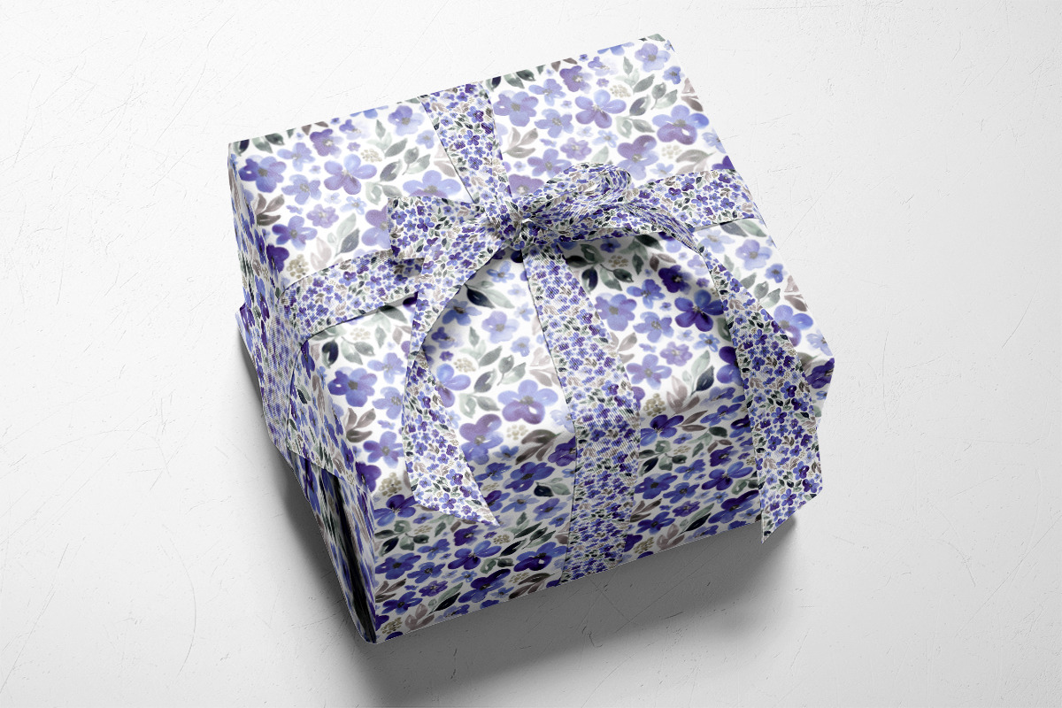 Violet, sage and brown, a Pattern Graphic by Anya-D (Photo 5 of 5)