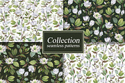 Watercolor Magnolia Flower Set, a Decorative Illustration by LenArt (Thumbnail 11 of 18)