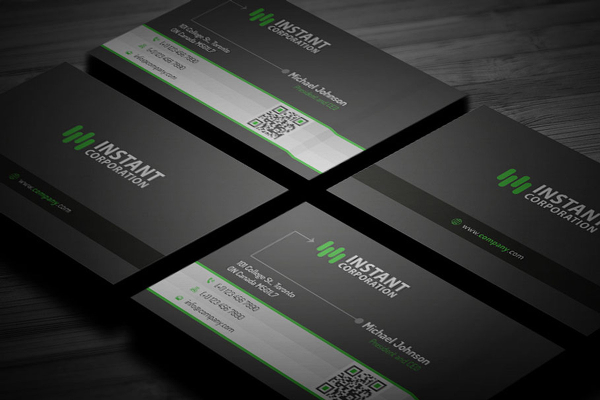 Waves Dark Business Card, a Business Card Template by RQ Designs (Photo 4 of 5)