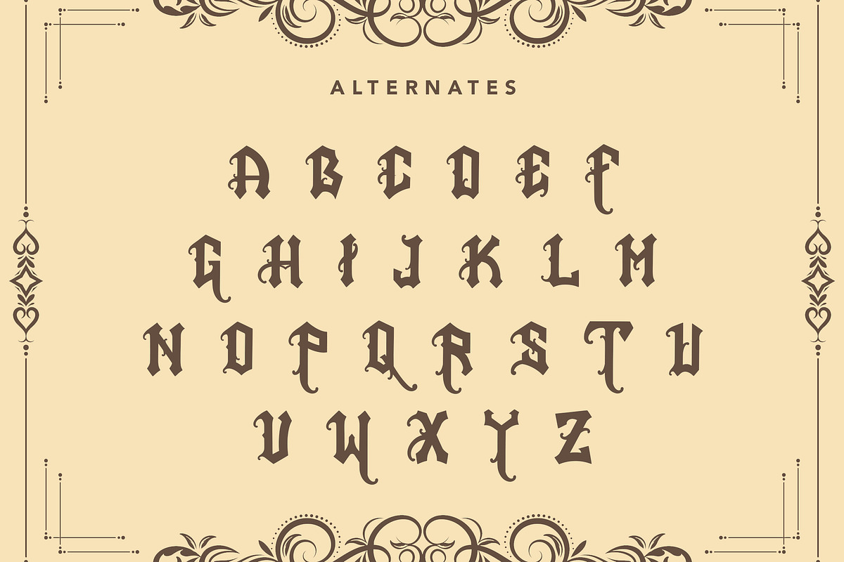 FantasySquad - Blackletter Font, a Symbol Font by AQR Studio (Photo 2 of 10)