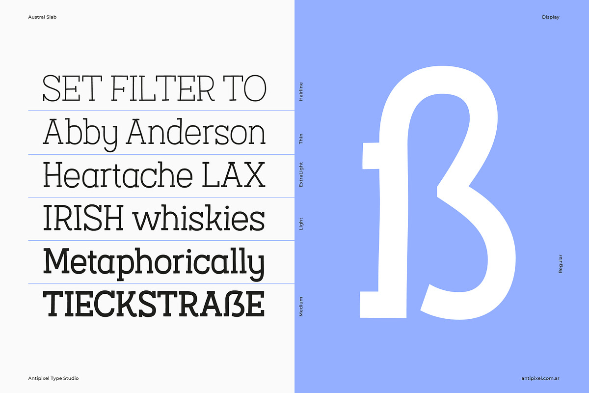 Austral Slab | Hand-drawn Slab Serif, a Slab Serif Font by Antipixel Type Studio (Photo 13 of 17)