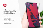 4 Huawei P20 Pro Mockup, an iPhone Mockup by khoai_tây (Thumbnail 1 of 7)
