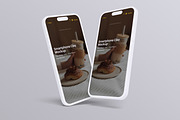 Smartphone Clay Mockup, an iPhone Mockup by Twins_studio926 (Thumbnail 3 of 6)