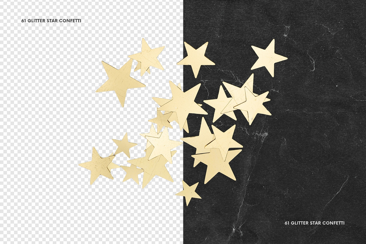 61 Glitter Star Confetti, an Object Graphic by Ksuview (Photo 2 of 6)