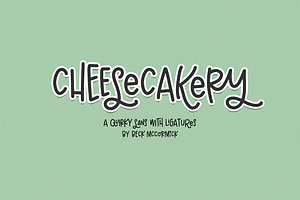 Cheesecakery Sans