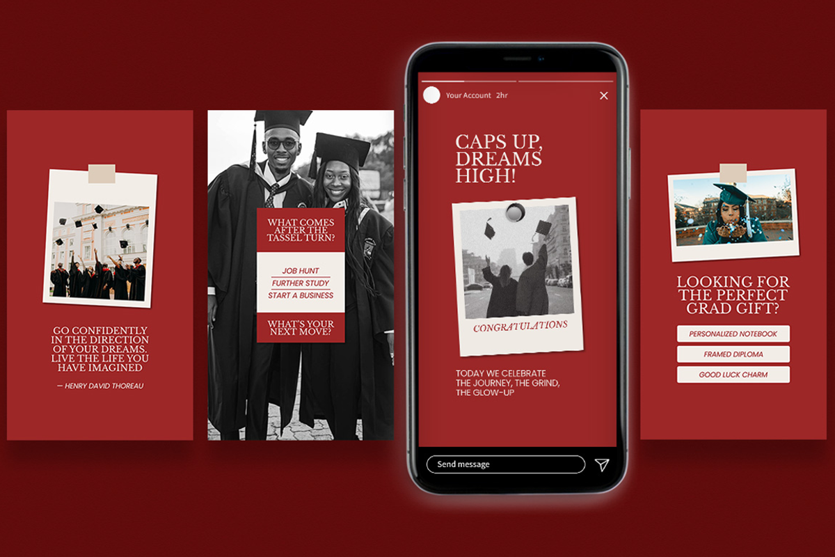 Graduation Collage Style Instagram, a Social Media Template by Attype