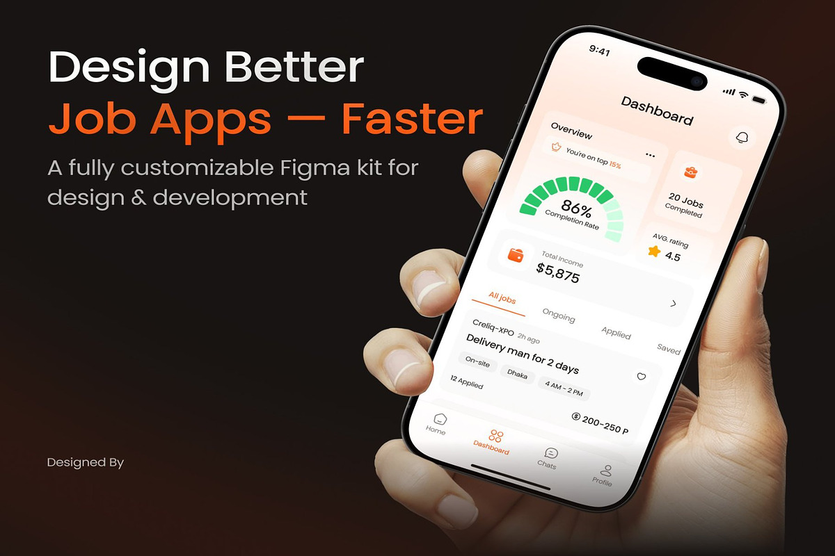 Part Time Job Finder App UI Kit preview 5