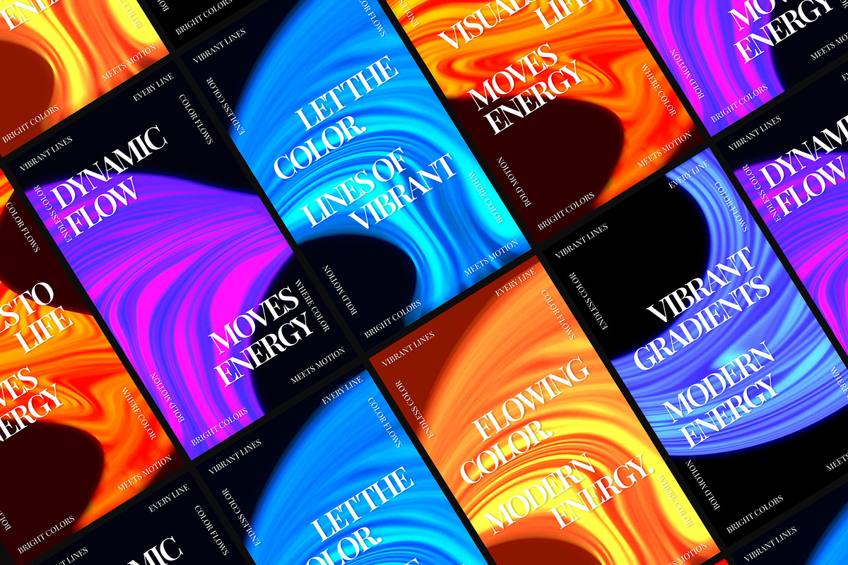 Vibrant Gradient Line Vertical, a Social Media Template by Loin Studio (Photo 3 of 3)