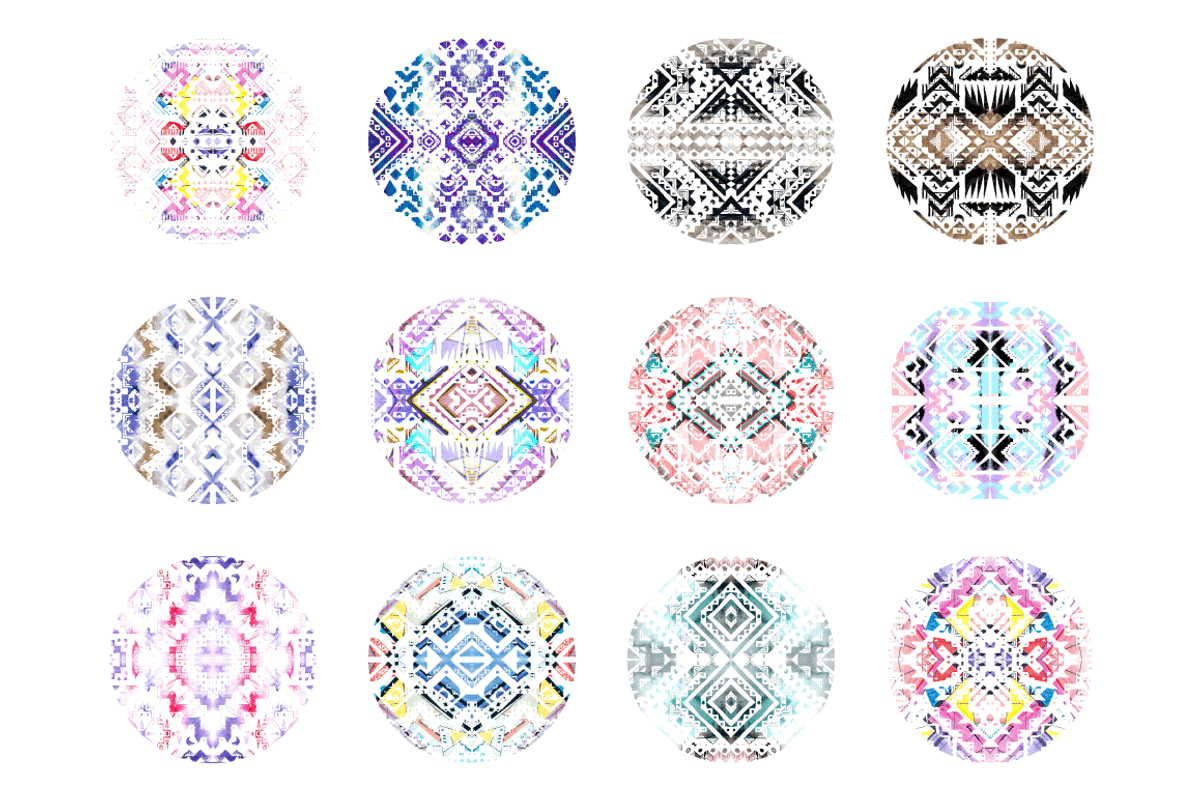 Colorful tribal patterns vol1, a Pattern Graphic by Art Sproot (Photo 3 of 8)