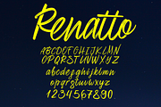 Renatto svg font, a Script Font by MarioPanDeliver (Thumbnail 7 of 8)