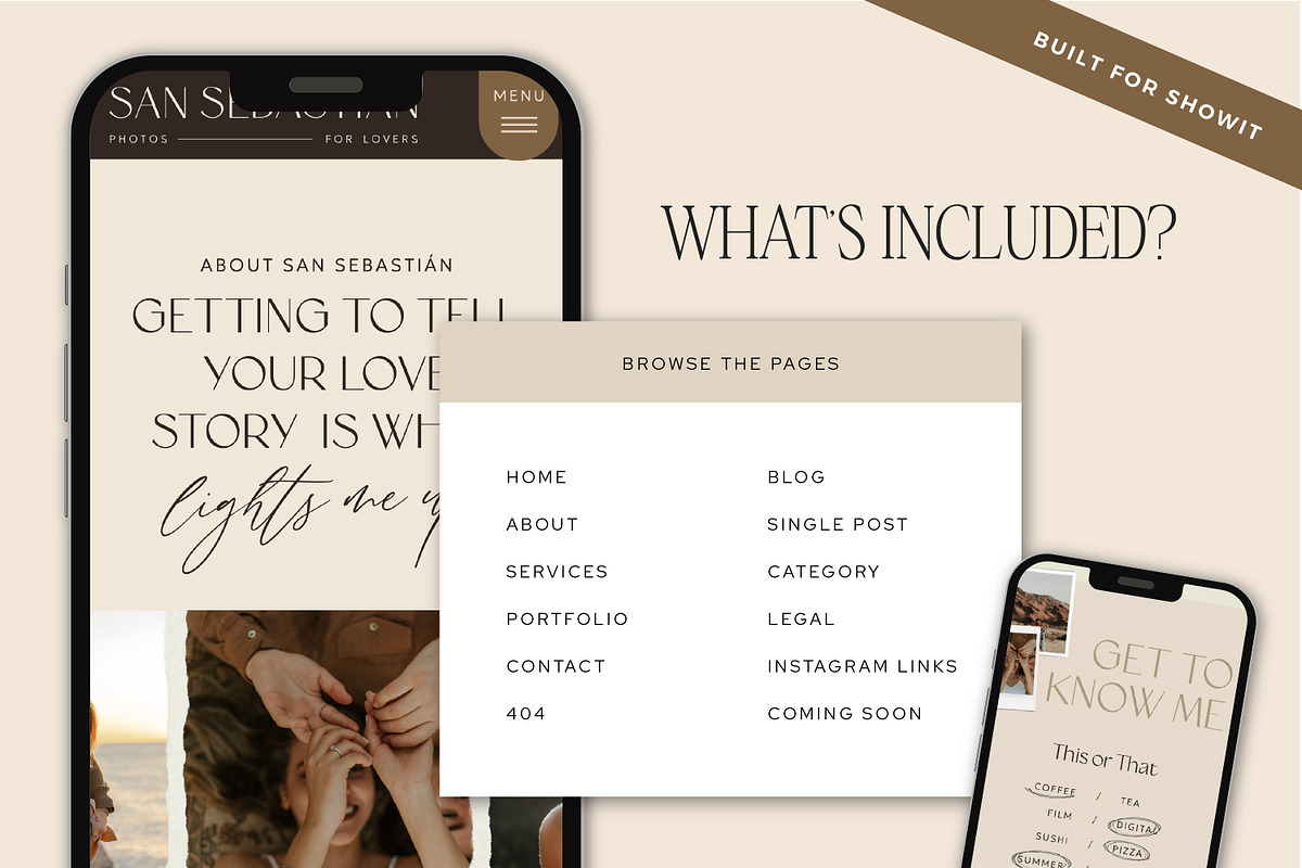 Boho Showit Template - Photographers, a Websites & App Template by Lennox Creative Co. (Photo 3 of 6)