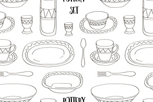 Pottery Set Pattern