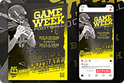 Football Sport Flyer, a Flyer Template by regalDRAW (Thumbnail 1 of 3)