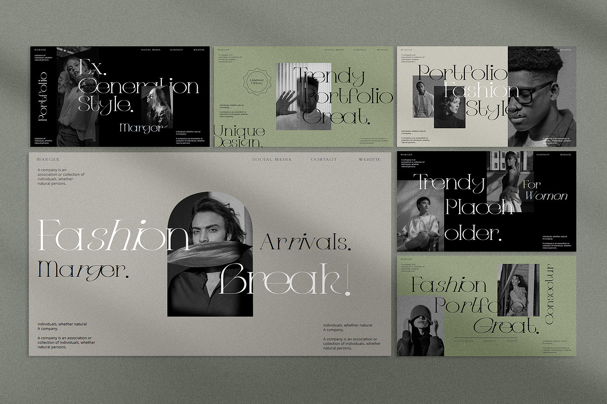 Marger Presentation Template preview 4